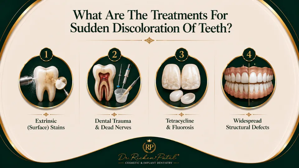 Sudden Discoloration of Teeth