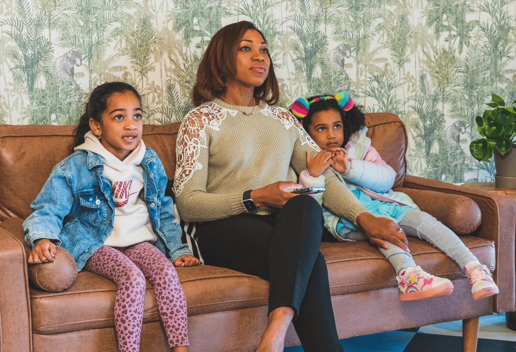 Patients waiting in the reception area at Smiles Family Dentistry in central New Jersey