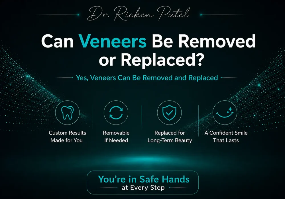 can veneers be removed and replaced